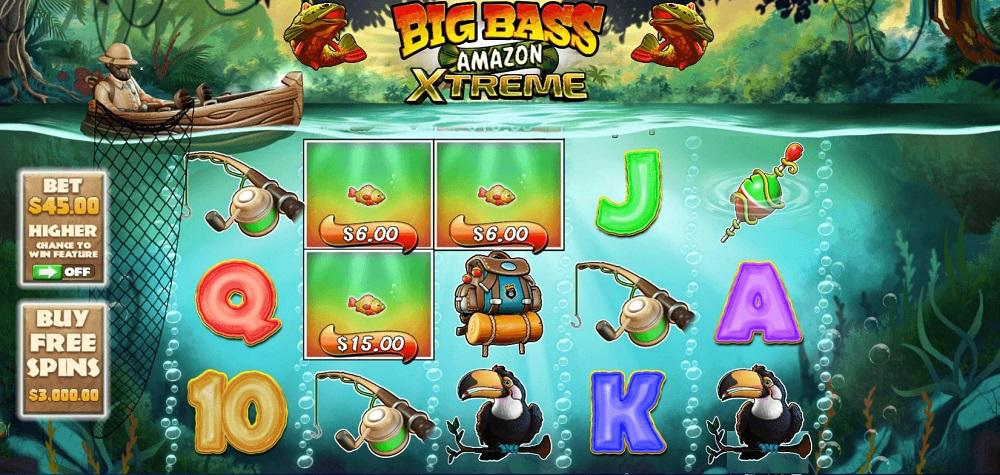 Hrací automat Big Bass Amazon Xtreme v kasinu Kartáč 